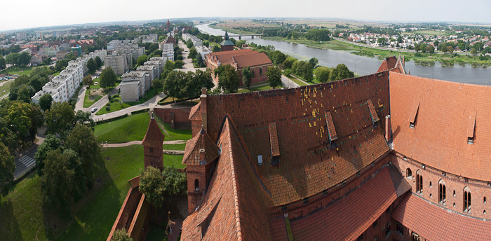 Die Marienburg in Malborg, Stammburg des Deutschritterordens; Bild größerklickbar